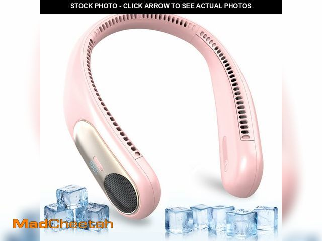Lot 74-13629035 - Portable Neck Fan,Personal Wearable Bladeless Quiet Fan,LED Display,360ÃÂ° Cooling,4-Speeds,6000mAh...