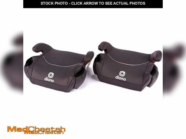 Lot 74-11882213 - Diono Solana, No Latch, Pack of 2 Backless Booster Car Seats, Lightweight, Machine Washable Covers, ...