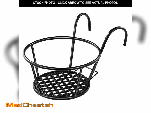 Lot 74-14274420 - Yardwe Hanging Succulent Planter Flowerpot Holder Stand for Balcony Window Porch Metal Plant Stand R...