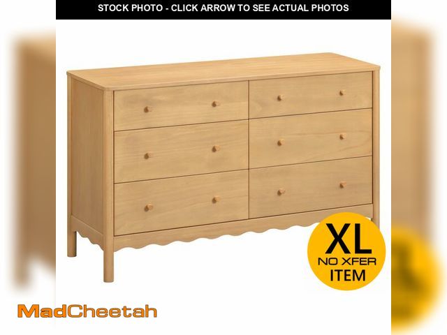 Lot 74-12569342 - babyletto Swell 6-Drawer Assembled Dresser in Honey, Greenguard Gold Certified - UNUSED