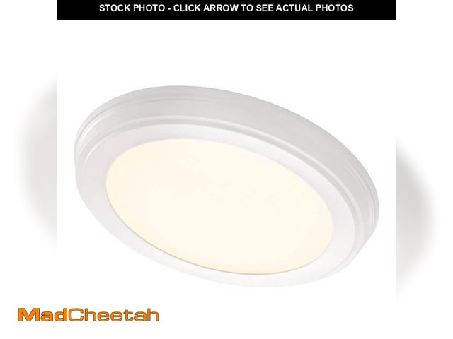 Lot 74-14222628 - Commercial Electric 13 in. White Selectable LED Flush Mount - UNUSED