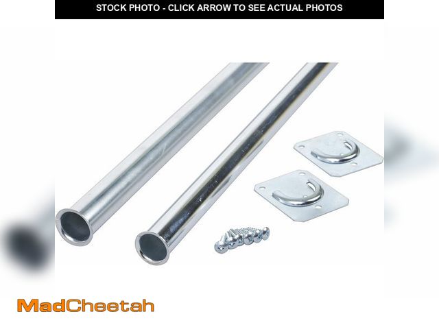 Lot 74-14068167 - Knape &amp; Vogt Closet Pro CD-0024-30/48ZC Heavy Duty Adjustable Rod, 30 by 48-Inch, Zinc Plated, S...