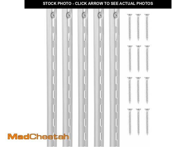 Lot 74-13794380 - VEVOR Shelf Pilaster, 39-inch 10 Pack, Upright Wall Shelving System, Heavy Duty Support System Singl...