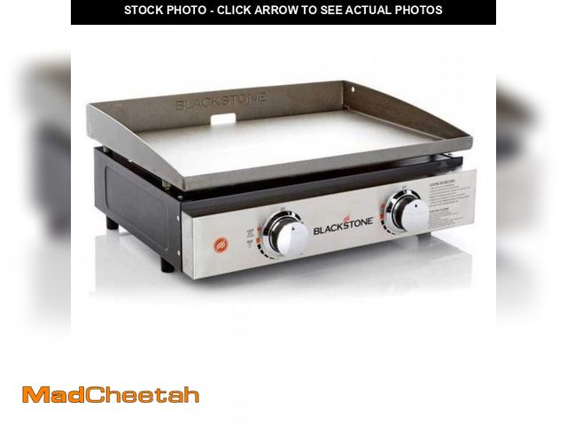 Lot 74-12424588 - Blackstone 22 in. W 2-Burner Steel Nonstick Surface Tabletop Griddle - UNUSED
