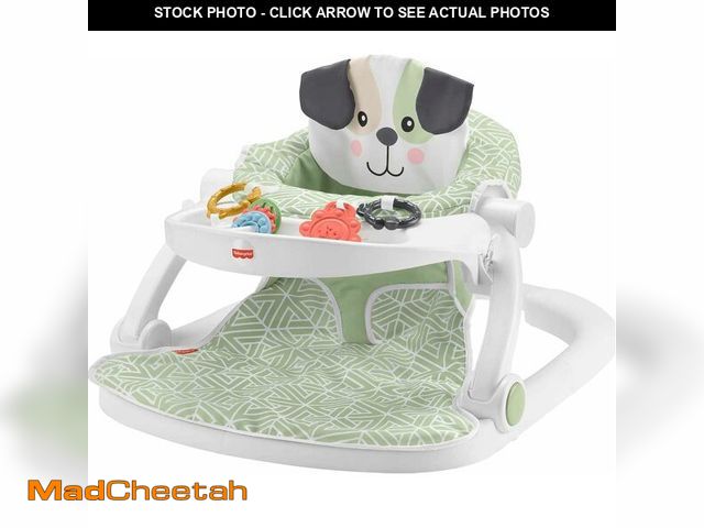 Lot 74-14305553 - Fisher-Price Portable Baby Chair Sit-Me-Up Floor Seat with Snack Tray and Developmental Toys, Puppy ...