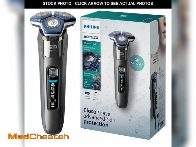 Lot 74-14212405 - Philips Norelco Shaver 7200, Rechargeable Wet &amp; Dry Electric Shaver with SenseIQ Technology and ...