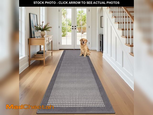Lot 74-14209828 - Ileading Runner Rug for Hallways 2.6'x10' Heavy-Duty Durable Entryway Floor Mat with Non Slip Rubber...