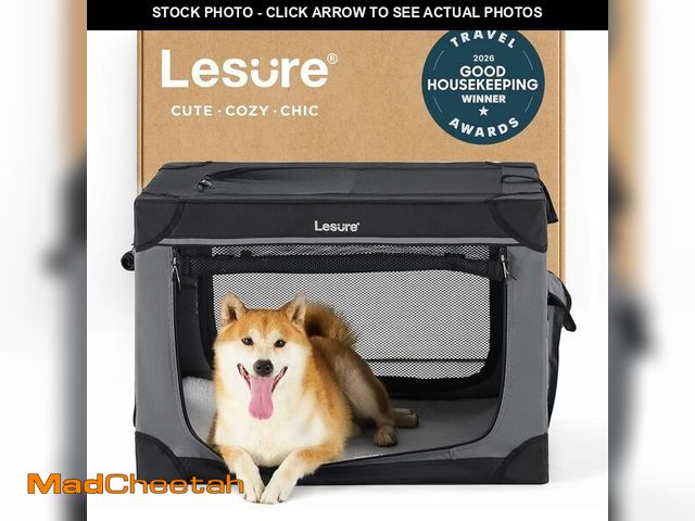 Lot 74-13710018 - Lesure Shown on TODAY Show Soft Collapsible Dog Crate - 30 Inch Portable Travel Crate for Medium Dog...