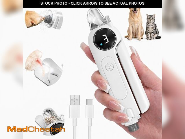 Lot 74-14263606 - 2-in-1 Quiet Electric Pet Nail Clipper &amp; Grinder with Light for Dogs Cats - UNUSED