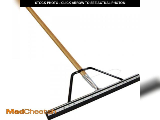 Lot 74-12494525 - Professional 24 in. Floor Squeegee with Handle - UNUSED