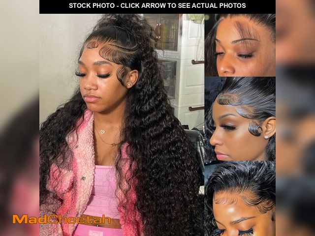 Lot 74-13629515 - Rhiso 30 Inch Deep Wave Lace Front Wigs Human Hair 200 Density 13x6 HD Wet and Wavy Human Hair Wig P...