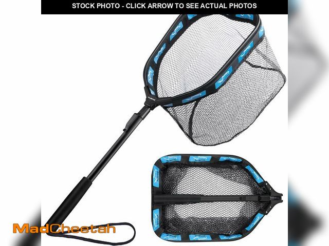 Lot 74-14151720 - PLUSINNO Floating Fishing Net for Steelhead, Salmon, Fly, Kayak, Catfish, Bass, Trout Fishing, Rubbe...