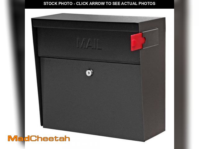 Lot 74-12463792 - Mail Boss Metro Locking Wall-Mount Mailbox with High Security Reinforced Patented Locking System, Bl...