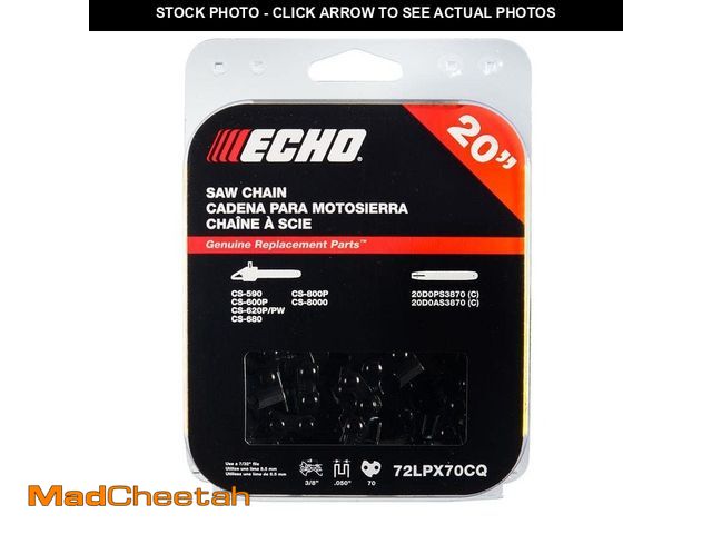 Lot 74-13798272 - ECHO 20 in. Chisel Chainsaw Chain - 70 Link - USED