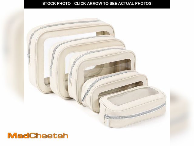Lot 74-14483081 - YOPCDJ 5PCS Diaper Bag Organizer Pouch Set, TSA Approved Toiletry BagÃ¯Â¼ÅClear Waterproof TPU Make...