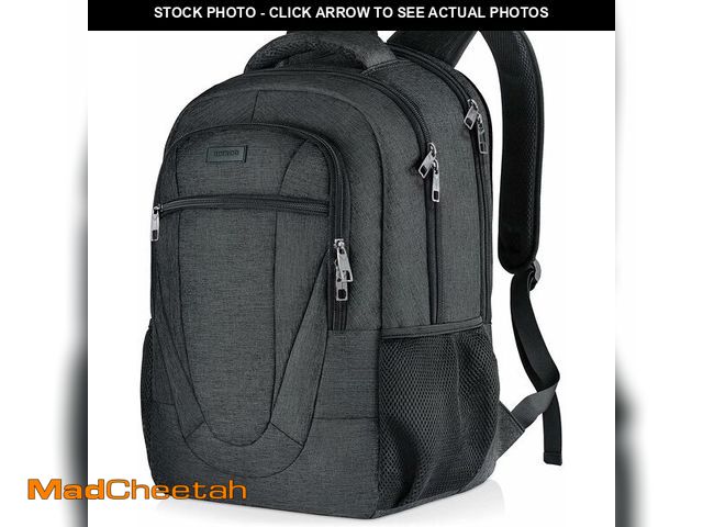 Lot 74-14057347 - BIKROD Travel Laptop Backpack, 17 Inch Extra Large School Backpacks for Teen Boys and Girls, Black W...