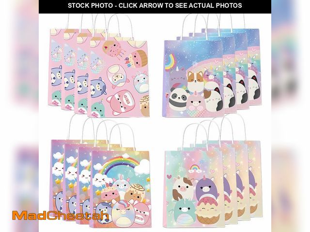 Lot 74-14271025 - Partymelon 16 Pcs Cute Animals Gift Bags for Kids Party Supplies Birthday Decorations Baby Shower - ...