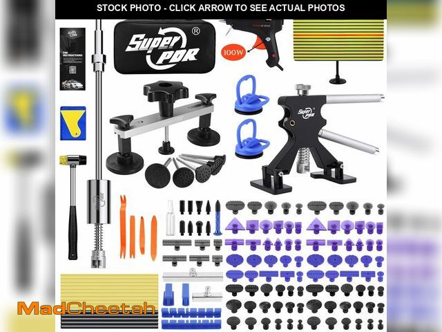 Lot 74-14385540 - Super PDR 169PCS Dent Puller Kit Paintless Removal Set with 100W Glue Gun and Slide Hammer - for Rep...