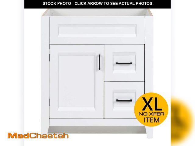 Lot 74-13791814 - Home Decorators Collection Ridge 30 in. W x 22 in. D x 34 in. H Bath Vanity Cabinet without Top in W...