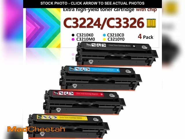 Lot 74-12841409 - for Lexmark MC3224 MC3326 Toner Cartridges (with Chip),C3210K0 C3210C0 C3210M0 C3210Y0 Ink Cartridge...