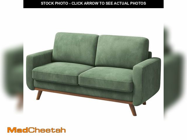 Lot 74-12579052 - Neche 68" Corduroy Sofa for Living Room, 2 Seater Modern Couch for Small Space Office, Comfy Lovesea...