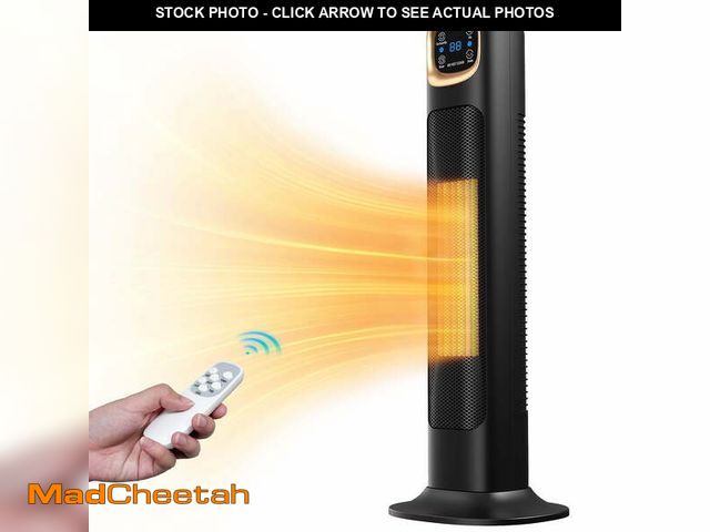 Lot 74-12801165 - NFTIGB Space Heaters for Home, 24" 1500W Oscillating Electric Tower Electric Heater with Remote, PTC...