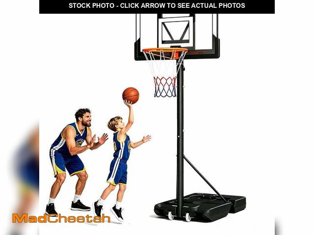 Lot 74-14351761 - Toremore 40" Portable Basketball Hoop Outdoor, 3.3-10 FT Height Adjustable Kid Basketball Goal Syste...