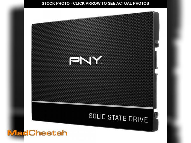 Lot 74-12441038 - PNY CS900 500GB 3D NAND 2.5" SATA III Internal Solid State Drive (SSD) - (SSD7CS900-500-RB) - USED