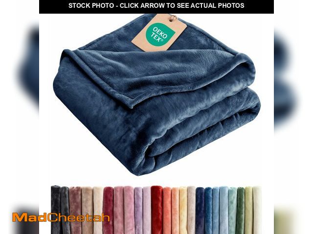 Lot 74-14065742 - Ultra Soft Fleece Blanket Throw Size - Flannel Fleece Luxury Throw Blanket - Lightweight for Couch B...