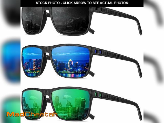 Lot 74-14301365 - QALLY Polarized Sunglasses Men, Mens Sunglasses Polarized UV protection Lightweight Sun Glasses for ...
