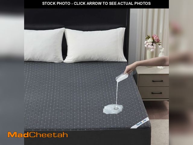 Lot 74-14206603 - BEDLORE Queen Mattress Protector, Waterproof Noiseless Mattress Cover with Deep Pocket for 6-18 inch...