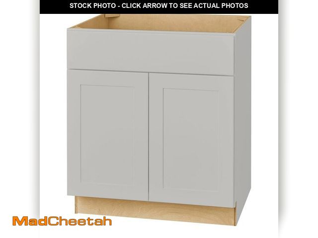 Lot 74-14326725 - Hampton Bay Avondale 30 in. W x 24 in. D x 34.5 in. H Ready to Assemble Plywood Shaker Sink Base Kit...