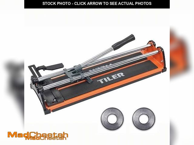 Lot 74-11383015 - TILER 17 Inch Manual Tile Cutter, Professional Porcelain Ceramic Tile Cutter with Chrome Plated Soli...