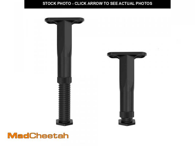 Lot 74-12462807 - Angel Sar 4-Piece 8.3-14.5 in. Plastic Adjustable Bed Frame Support Legs, Furniture Replacement Part...