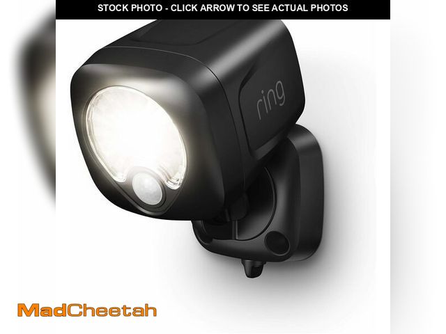 Lot 74-14363436 - Ring Spotlight Battery Ã¢â¬â Motion-activated spotlight, bright LEDs, works with Sidewalk, Black ...