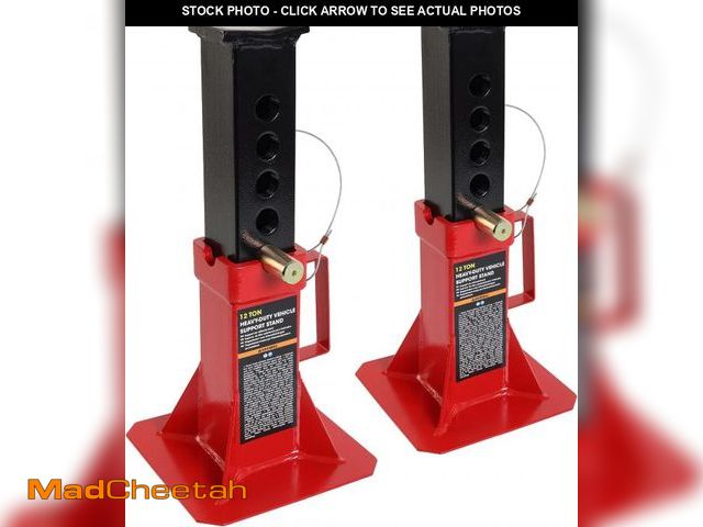 Lot 74-12154681 - Torin ATZ120005B Heavy Duty Pin Style Adjustable Height Automotive Jack Stands, 12 Ton (26,400 lb) C...