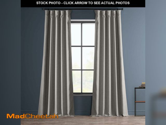 Lot 74-12677054 - HPD Half Price Drapes - Faux Linen Curtains for Living Room (1 Panel) - 50W X 108L - Textured Room D...