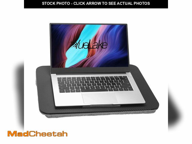 Lot 74-13718776 - Portable Laptop Desk Fits Up to 16Ã¢â¬Å Laptops, with Tablet Slot, Built-in Cushion, Great for Hom...