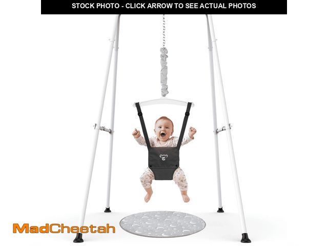 Lot 74-13780313 - G TALECO GEAR Baby Jumper with Stand, Portable Baby Bouncers and Jumpers with Floor Mat, Jumper for ...