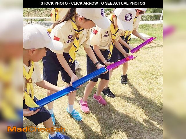 Lot 74-13571032 - KINDEN Team Building Activities Pipeline Kit Group Games, Half Pipes Indoor Outdoor Ice Breaker Grou...