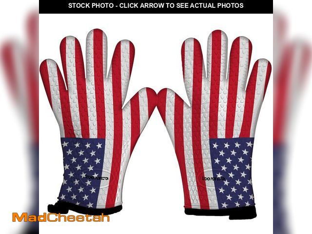 Lot 74-14336108 - Kitchen perfection XL Silicone Smoker Oven Gloves-Extreme Heat Resistant BBQ Gloves-Handle Hot Food ...