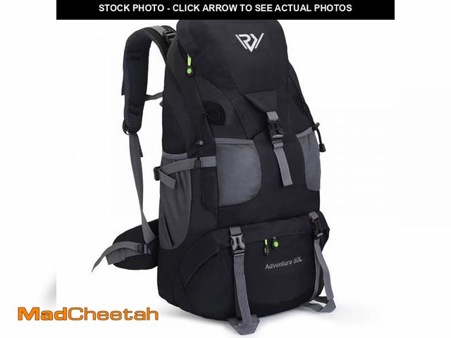 Lot 74-11556199 - RuRu monkey 50L Hiking Backpack, Outdoor Camping Backpack, Travel Backpacking Backpack for Women Men...