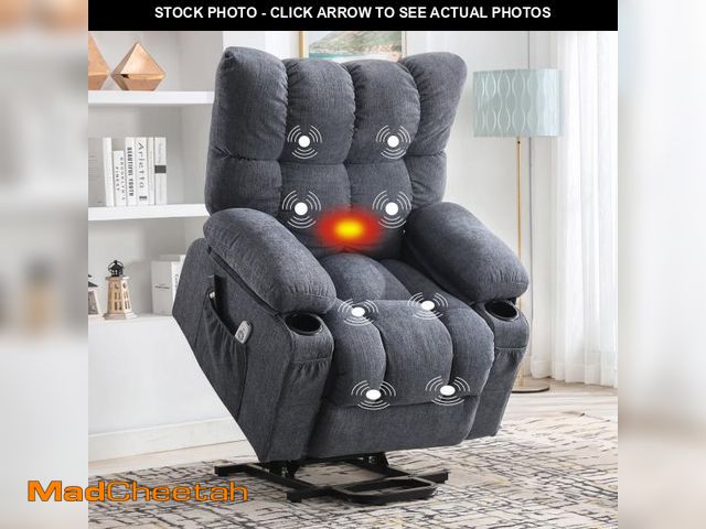 Lot 74-12477224 - JONPONY Power Lift Recliner Chair for Elderly with Heat and Vibration Massage Recliner Chair with US...