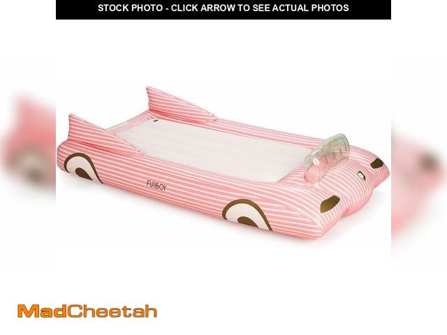 Lot 74-12828909 - FUNBOY Kids Pink Inflatable Travel Bed &amp; Mattress. Perfect for Sleepovers. Includes Carrying Cas...