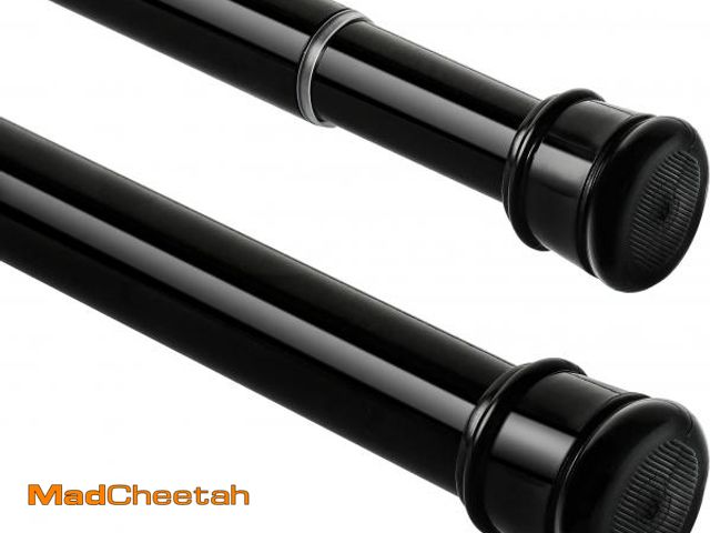 Lot 74-12136973 - Ginbel Direct 2 Pack Shower Curtain Rod 42-78 Inch, 1"Diameter Spring Long Adjustable Tension Curtai...