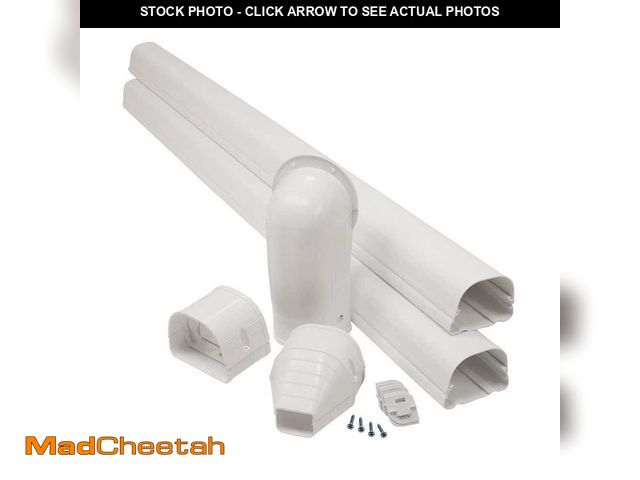 Lot 74-14438994 - Everbilt 3. 5 in. x 8 ft. Mini Split Lineset Cover Kit White - UNUSED