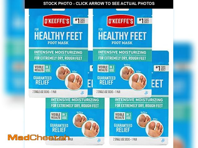 Lot 74-9374923 - O'Keeffe's for Healthy Feet Intensive Moisturizing Foot Mask, d Relief for Extremely Dry, Rough Feet...