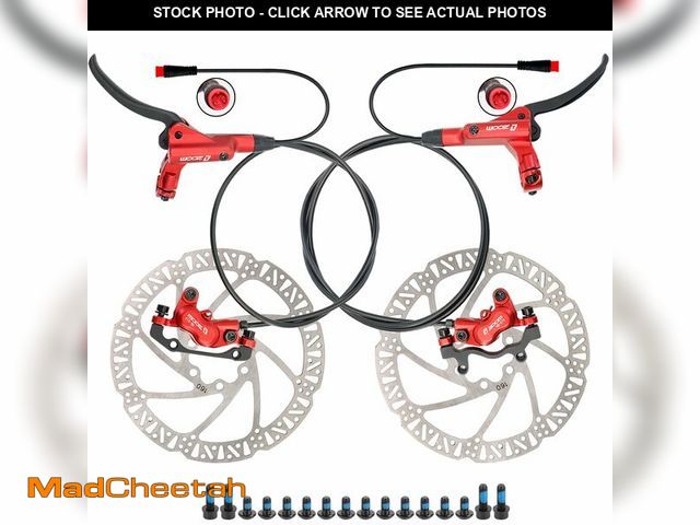 Lot 74-14215778 - ZOOM HB876E Hydraulic E-Bike Brake Kit Ã¢â¬â 4-Piston Calipers - UNUSED