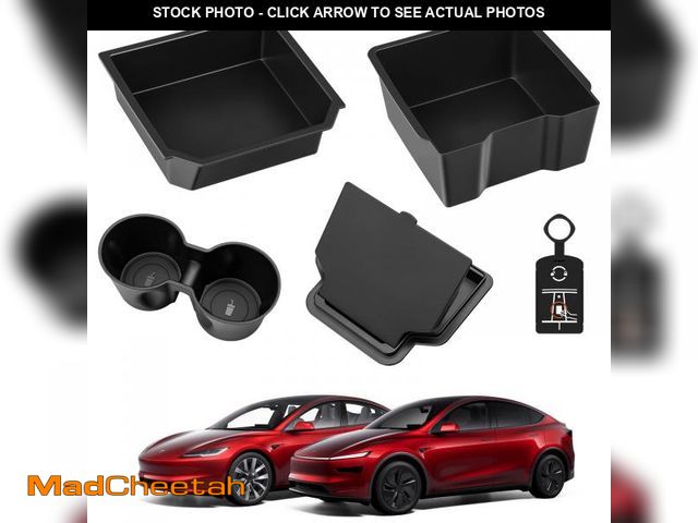 Lot 74-12308997 - KUNIST 5PCS Center Console Organizer Tray for 2026 Tesla Model Y Juniper Accessories Cup Holder Armr...
