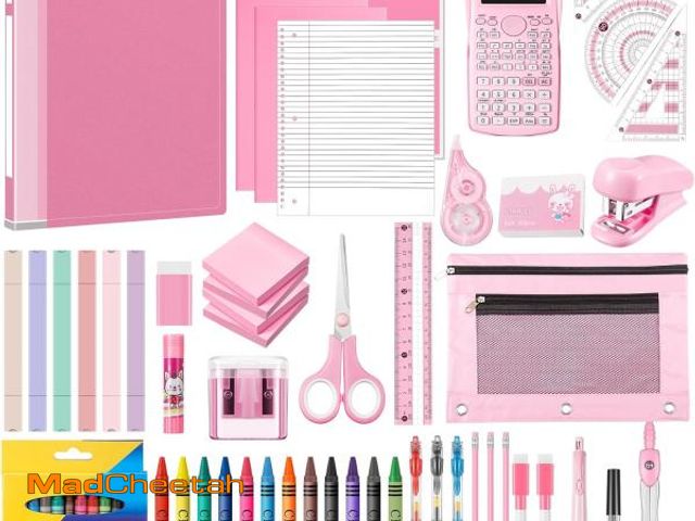 Lot 74-12333475 - Watersay 1 Set Middle High School Supply Kit for Student Girl Back to School Supplies Bundle Kit Ess...